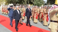 Předseda vlády Bohuslav Sobotka jednal s předsedou vlády Jordánska Abdullahem Ensourem, 25. října 2015.