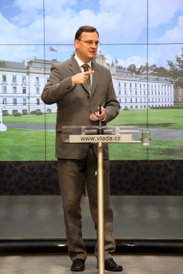Premiér Petr Nečas, 21.7.2010