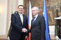 Setkání premiéra Petra Nečase s předsedou Evropské rady Hermanem van Rompuyem