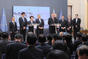 The ceremonial signing of a contract between the government, Český aeroholding and Korean Air, 10th April 2013.