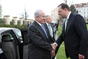Premiér Petr Nečas vítá izraelského předsedu vlády Benjamina Netanjahua, 7. dubna 2011