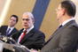 Tisková konference po jednání premiéra Petra Nečase a tajemníka OECD Angela Gurríi, 18. listopadu 2011