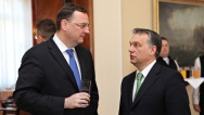 Předseda vlády Petr Nečas se ve Varšavě na jednání Visegrádské skupiny setkal se svými protějšky z Polska, Maďarska a Slovenska, 6. března 2013 