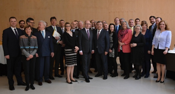 V úterý 24. března 2015 se v pražském Eurostars Thalia Hotel setkal předseda vláda Bohuslav Sobotka s velvyslanci Evropské unie.