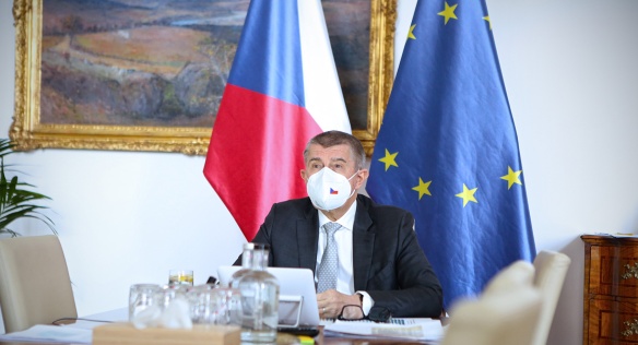 Vystoupení předsedy vlády Andreje Babiše na videokonferenci členů Evropské rady, 25. března 2021.