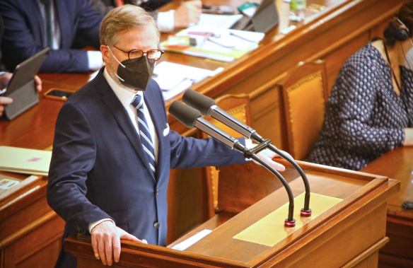 Projev předsedy vlády Petra Fialy v Poslanecké sněmovně, 12. ledna 2022.