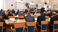 Prime Minister Bohuslav Sobotka spoke at a meeting of heads of Czech missions abroad, 24 August 2015. Source: M. Trnková. 