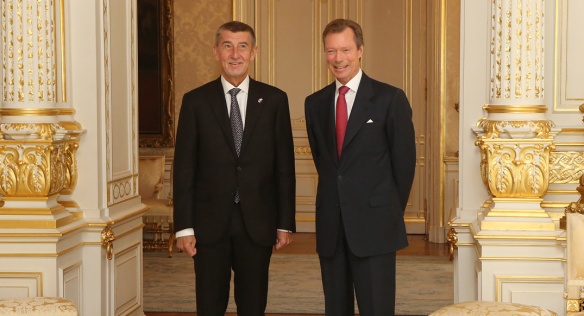 During this official visit the Czech Prime Minister met the Grand Duke of Luxembourg, 8 November 2019.