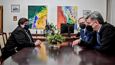 Premiér uvedl do funkce nového ministra spravedlnosti Pavla Blažka, 17. prosince 2021.