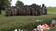 Pomník lidickým dětem v areálu památníku obce Lidice, 10. června 2012 