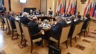 Prime ministers of V4 group countries having talks in Warsaw, July 21, 2016.