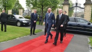 Předseda vlády Bohuslav Sobotka se setkal s premiérem Belgického království Charlesem Michelem, 4. května 2017.
