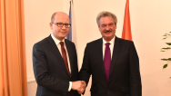 Premiér Bohuslav Sobotka jednal dne 2. března 2016 ve Strakově akademii s ministrem zahraničních věcí Lucemburska Jeanem Asselbornem.