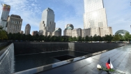 Předseda vlády Sobotka uctil památku obětí z 11. září na Ground Zero v New Yorku, 29. září 2015.