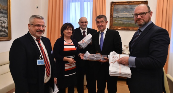 Předseda vlády Andrej Babiš jednal se zástupci školských odborů, 12. ledna 2018.