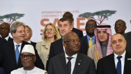 Předseda vlády Andrej Babiš se zúčastnil Mezinárodní konference k Sahelu, 23. února 2018.
