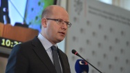 Předseda vlády Bohuslav Sobotka zahájil konferenci Budoucnost práce, 25. listopadu 2016.