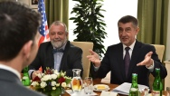 Předseda vlády Andrej Babiš se setkal s předsedou Sněmovny reprezentantů Kongresu USA Paulem Ryanem, 26. března 2018.