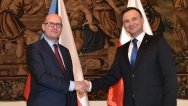 Předseda vlády Bohuslav Sobotka se v úterý 15. března 2016 setkal s prezidentem Polské republiky Andrzejem Dudou.