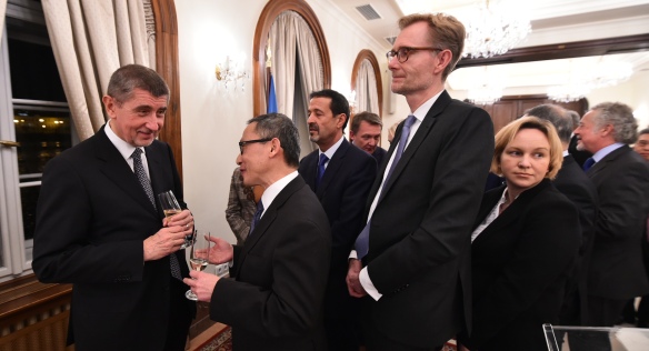 Novoroční setkání premiéra se zástupci diplomatických misí v ČR, 23. ledna 2018.
