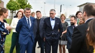 Delegace si prohlédla Moravskoslezské inovační centrum, 24. dubna 2018. 