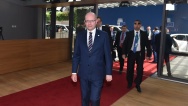 The arrival of Prime Minister Bohuslav Sobotka for the European Council meeting, 22 June 2017.