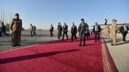 Přílet zvláštního letadla předsedy vlády Bohuslava Sobotky do Bagdádu, 26. srpna 2017.