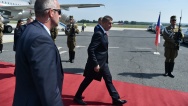 Předseda vlády jednal v Budapešti s premiéry zemí V4 a rakouským kancléřem o migraci, 21. června 2018.
