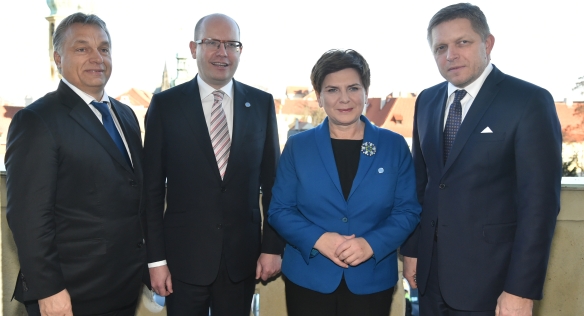 Jednání předsedů vlád zemí Visegrádské skupiny, 3. prosince 2015.