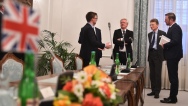 Předseda vlády Andrej Babiš se setkal s ministrem pro vystoupení Velké Británie z EU Davidem Davisem, 14. března 2018.