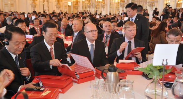 Premiér Bohuslav Sobotka zahájil China Investment Forum, 28. srpna 2014.