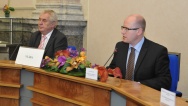 Prezident republiky Miloš Zeman se zúčastnil jednání tripartity 20. října 2014.