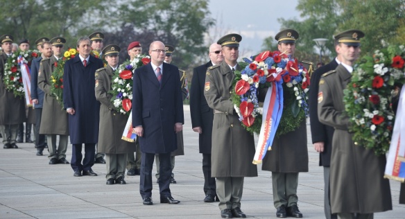 Slavnostní shromáždění na Vítkově u příležitosti Dne vzniku samostatného československého státu, 28. října 2014. 