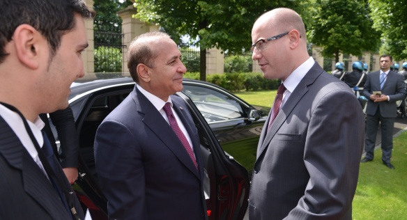 The Czech Prime Minister Bohuslav Sobotka met on Tuesday 2 June 2015 with the Armenian Prime Minister Hovik Abrahamyan.
