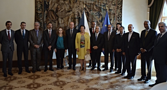 Předseda vlády Bohuslav Sobotka se ve čtvrtek 3. září 2015 setkal s velvyslanci arabských zemí.