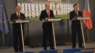 Tisková konference po jednání tripartity, 18. května 2016.