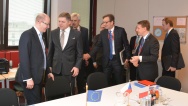 Předseda vlády Bohuslav Sobotka se zúčastnil jednání předsedů vlád zemí V4, 19. března 2015.