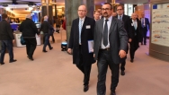 Předseda vlády Bohuslav Sobotka navštívil Evropský parlament, 14. října 2015.