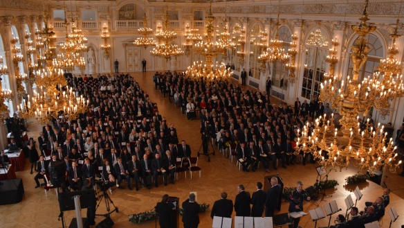 Premiér Bohuslav Sobotka se v úterý 16. září 2014 zúčastnil slavnostního vyhlášení výsledků Nejlepší starosta / primátor 2010-2014 na Pražském hradě.