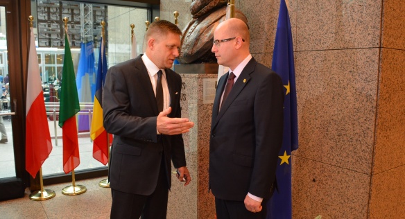 Předseda vlády ČR Bohuslav Sobotka se zúčastnil pravidelného zasedání Evropské rady v Bruselu, 25. června 2015.