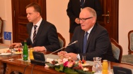 The Prime Minister Bohuslav Sobotka met Frans Timmermans, the First Vice-President of the European Commission, on Monday 26th January 2015.