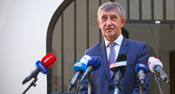 Předseda vlády Andrej Babiš informoval veřejnost o rozhodnutí kabinetu, 9. srpna 2021.