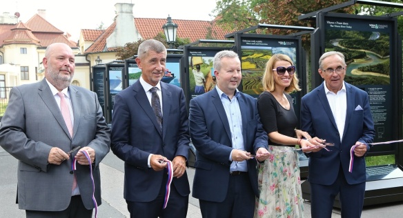 Opening of the permanent exhibition Water and Civilization in Front of Kramář´s Villa, 27 August 2019.