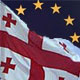 Gruzinská a EU vlajka_ilustrace