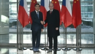Předseda vlády Bohuslav Sobotka jednal s představiteli Industrial and Commercial Bank of China, 26. listopadu 2015.