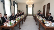 Premiér se setkal s německým ministrem zahraničí Westerwellem