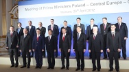 Setkání premiérů států střední a jihovýchodní Evropy s předsedou vlády Číny Wen Ťia-pao ve Varšavě, 26. dubna 2012 