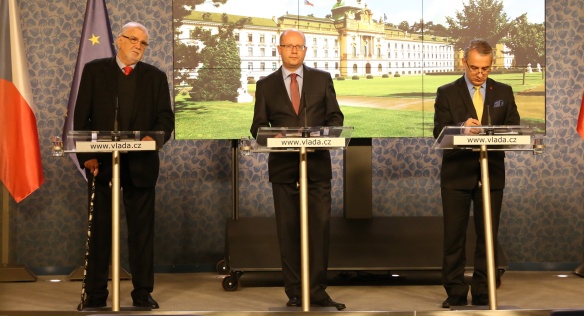 Tisková konference po jednání tripartity, 17. října 2016.