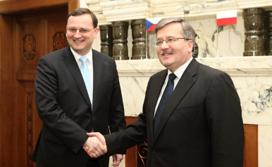 Premiér Petr Nečas nabídl Polsku podporu během evropského předsednictví