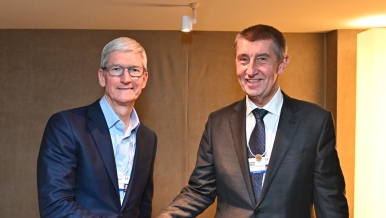 Setkání s výkonným ředitelem Apple Inc., Timem Cookem, 24. ledna 2019